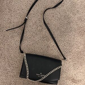 Kate Spade Black Crossbody with Chain Strap